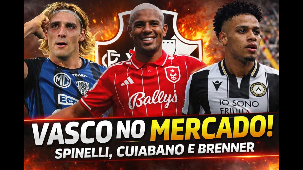 BOMBA NO VASCO! Spinelli &eacute; oferecido, Brenner exalta Diniz e Cuiabano vira novela