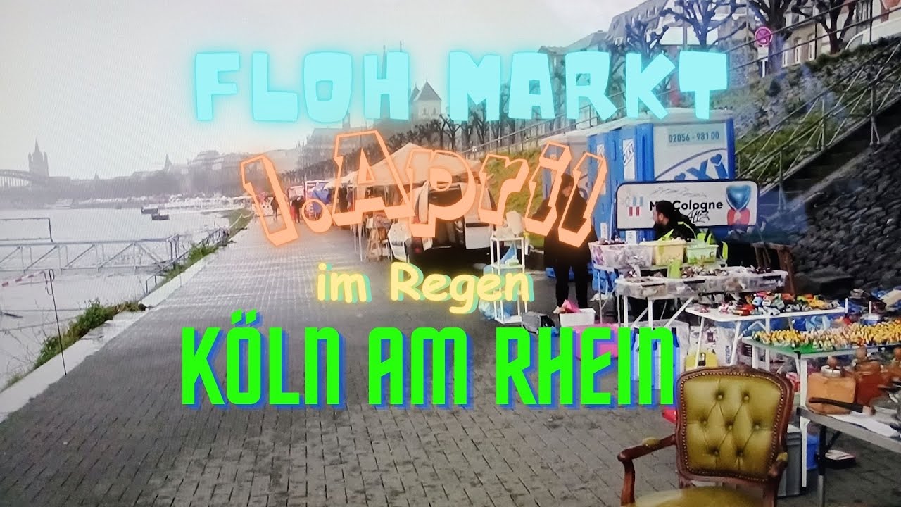 Flohmarkt am Kölner Rheinufer