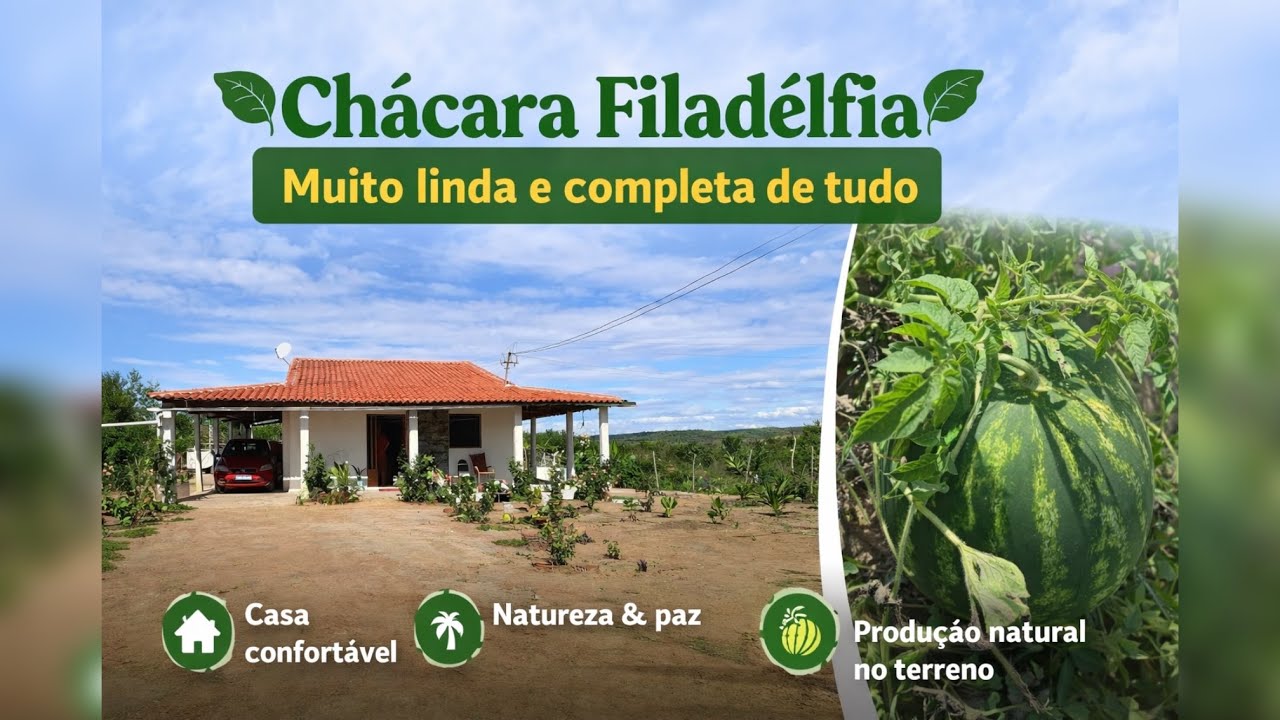 🌴🏠 Chácara Filadélfia muito linda e bem completa 