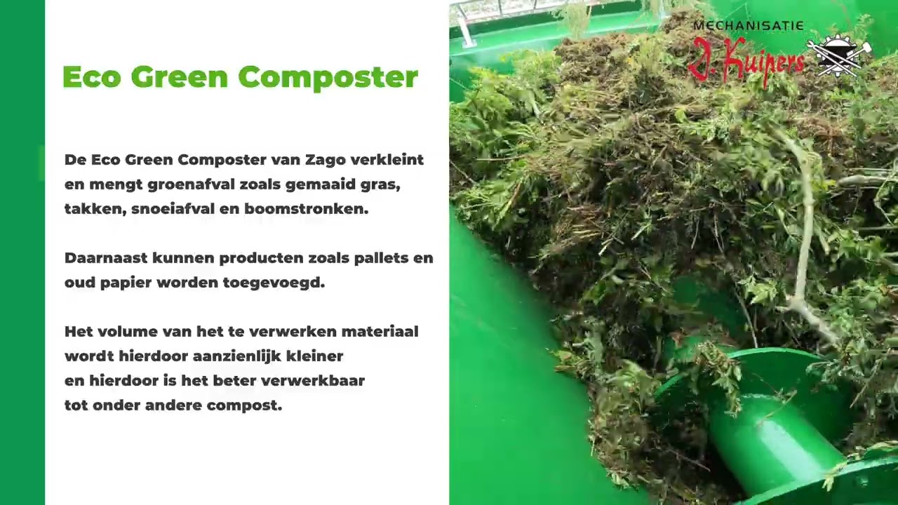 Zago EcoGreen Composter | D. Kuipers Mechanisatie
