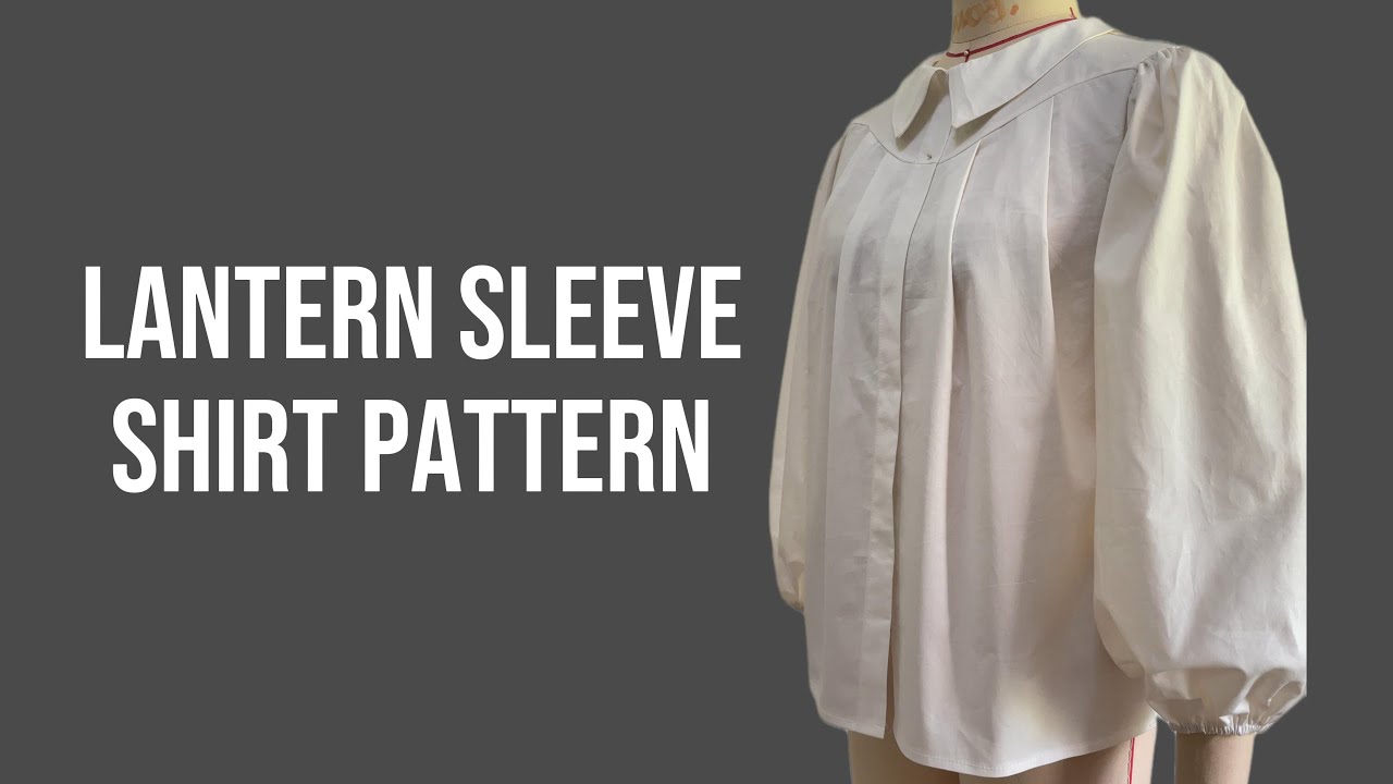 Lantern Sleeve Shirt ✨ Easy Pattern Drafting Step by Step