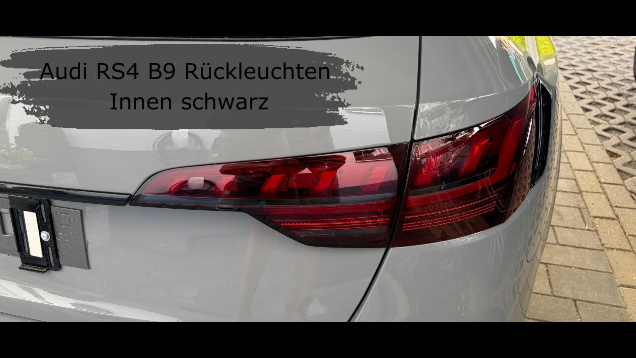 Audi A4 S4 RS4 B9 Rückleuchten im 25 Jahre Sondermodell Design lackiert | Tobi3C