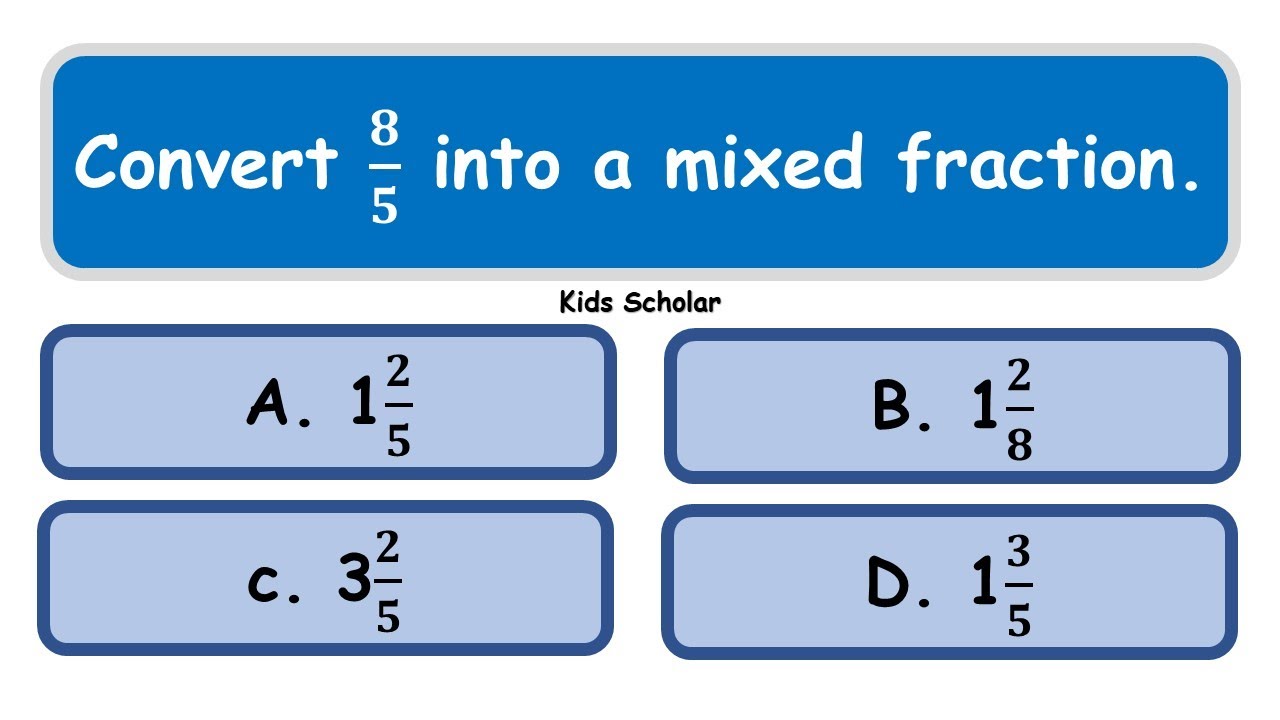 Fraction MCQs | Fraction Quiz | Quiz on fraction for Kids | @kidsscholar