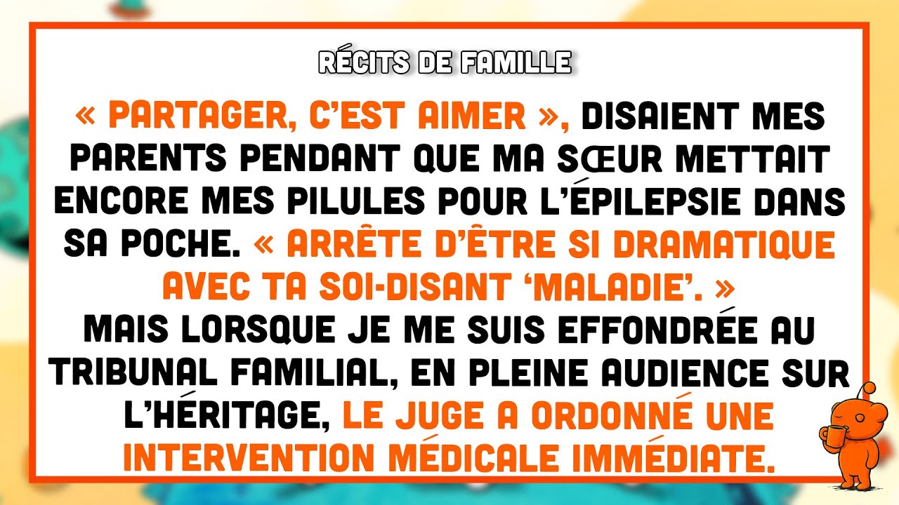 Ma sœur a volé mes médicaments — et mes parents ont dit que j’étais égoïste.