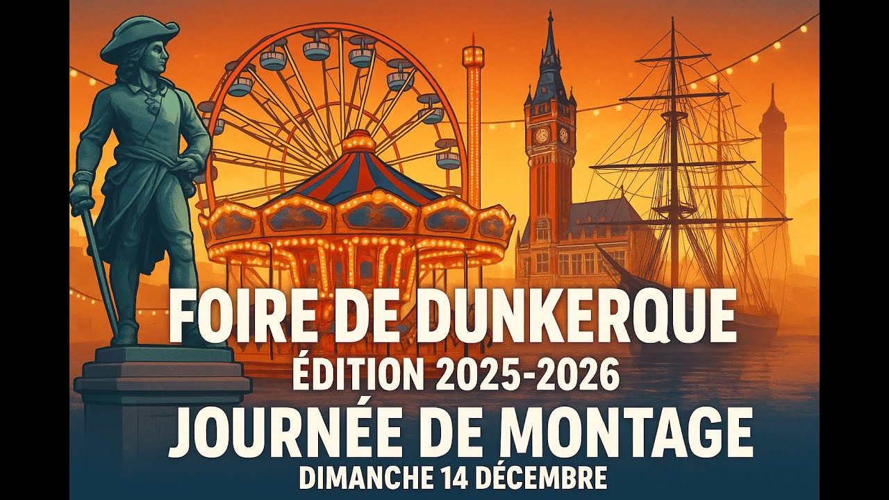 FOIRE D HIVER DE DUNKERQUE 2025 JOURNEE DE MONTAGE DU 14 DECEMBRE