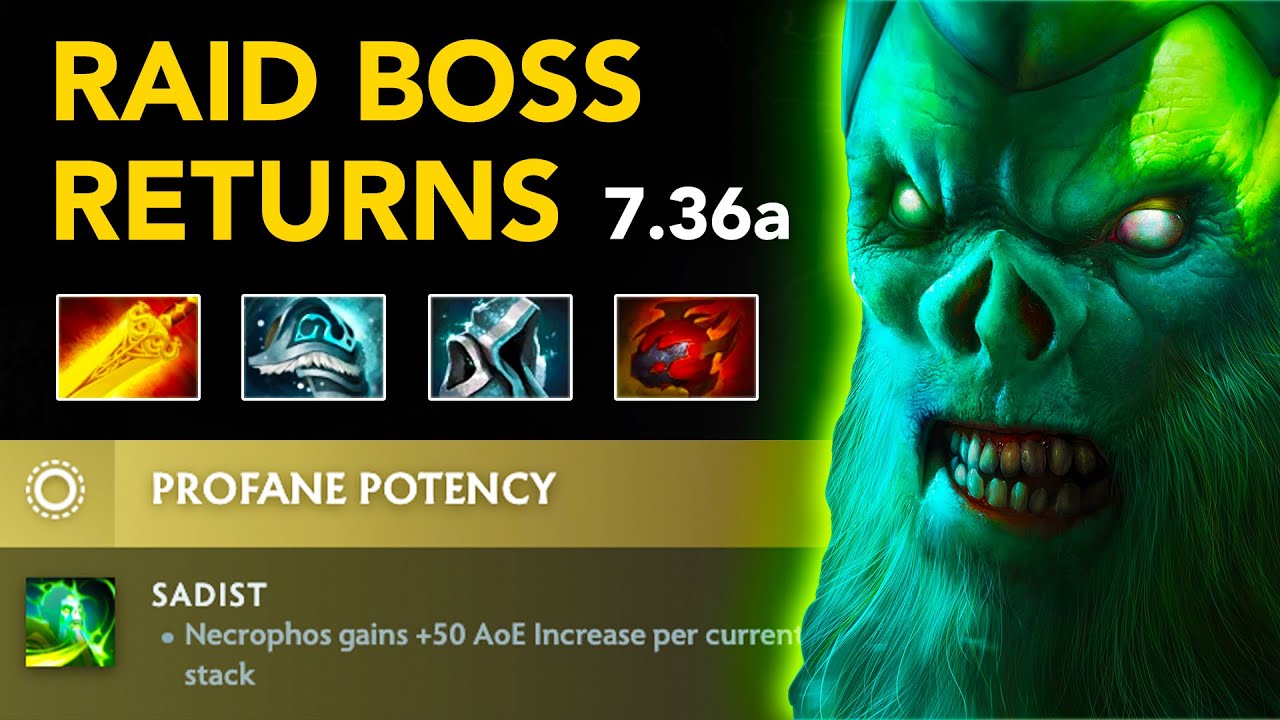 XinQ NECROPHOS Mid - Patch 7.36a | Full Gameplay Dota Class