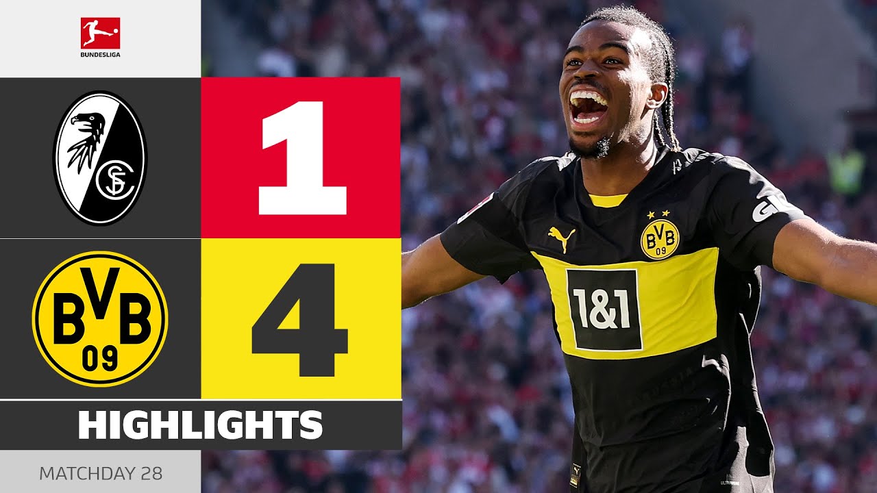 Chukwuemeka Debut-Goal! | SC FREIBURG - BORUSSIA DORTMUND | Highlights | Matchday 28 &ndash; Bundesliga