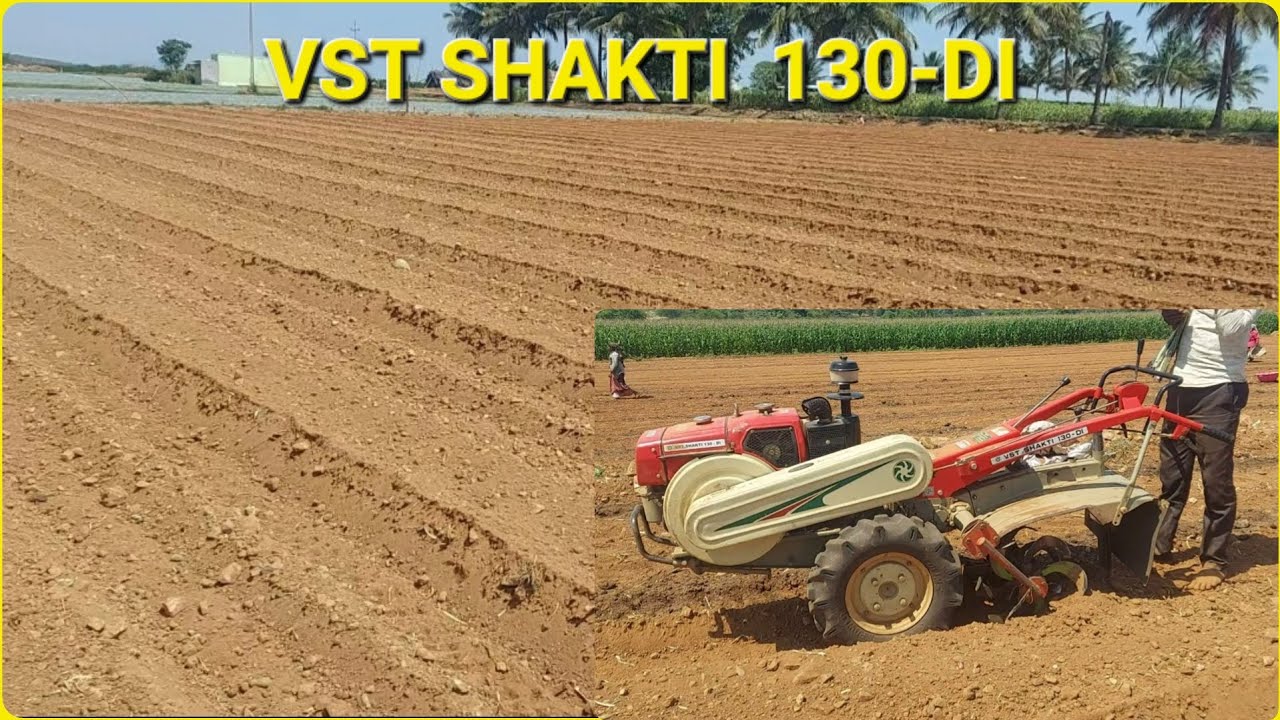 VST SHAKTI 130-DI Power tiller @Bed maker @ Multi purpose use📹