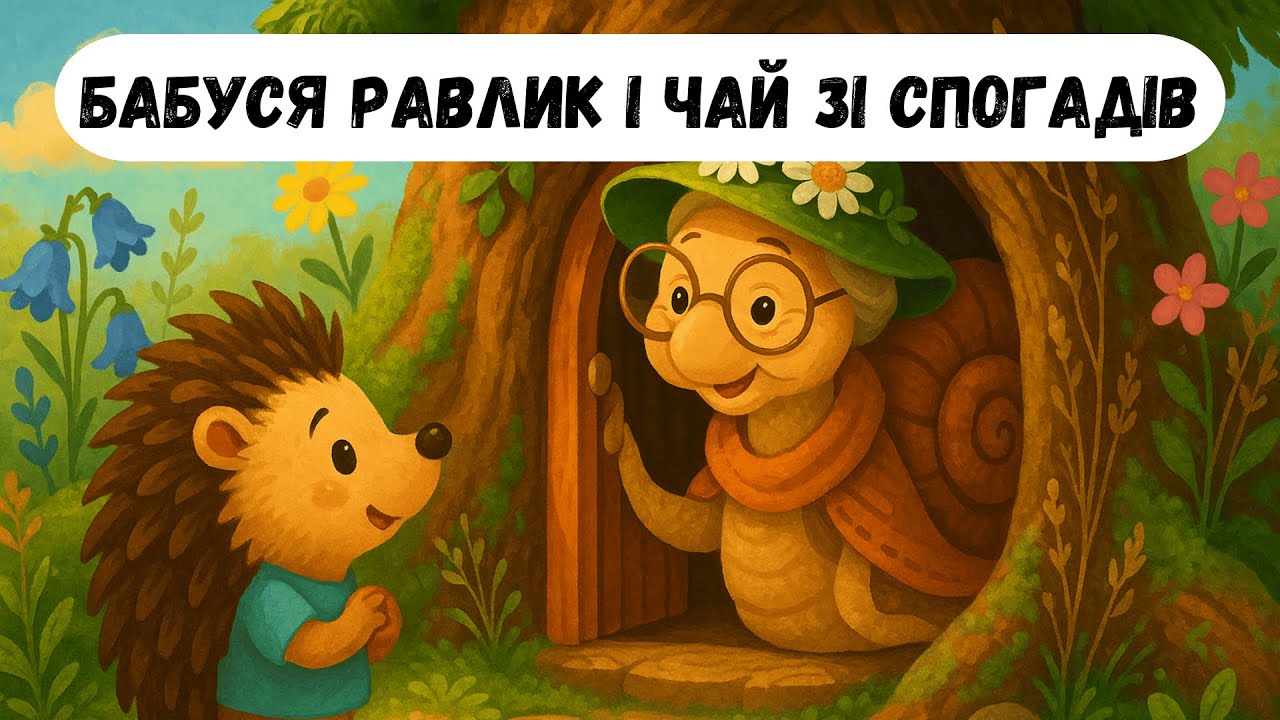 🎧Аудіоказка “Бабуся Равлик і чай зі спогадів” #аудіоказкиукраїнською #аудіоказка #казкадлясну