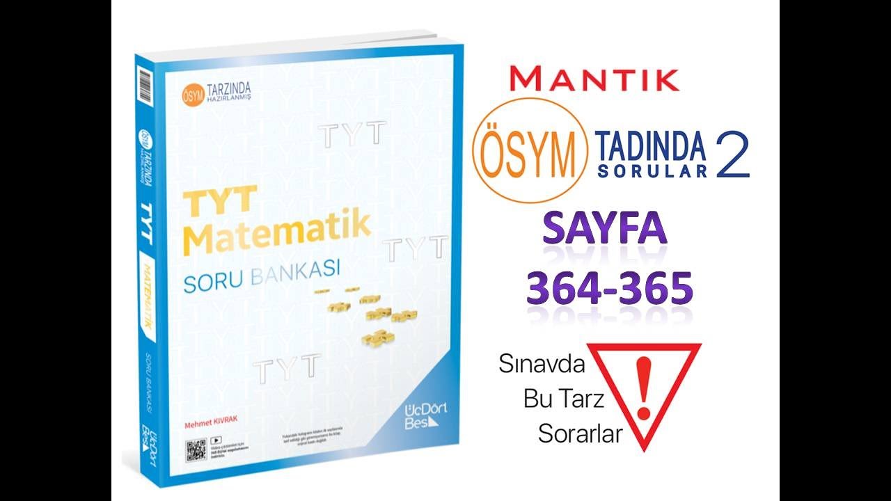 MANTIK ÖSYM TADINDA 2  (345 TYT MATEMATİK 2025)