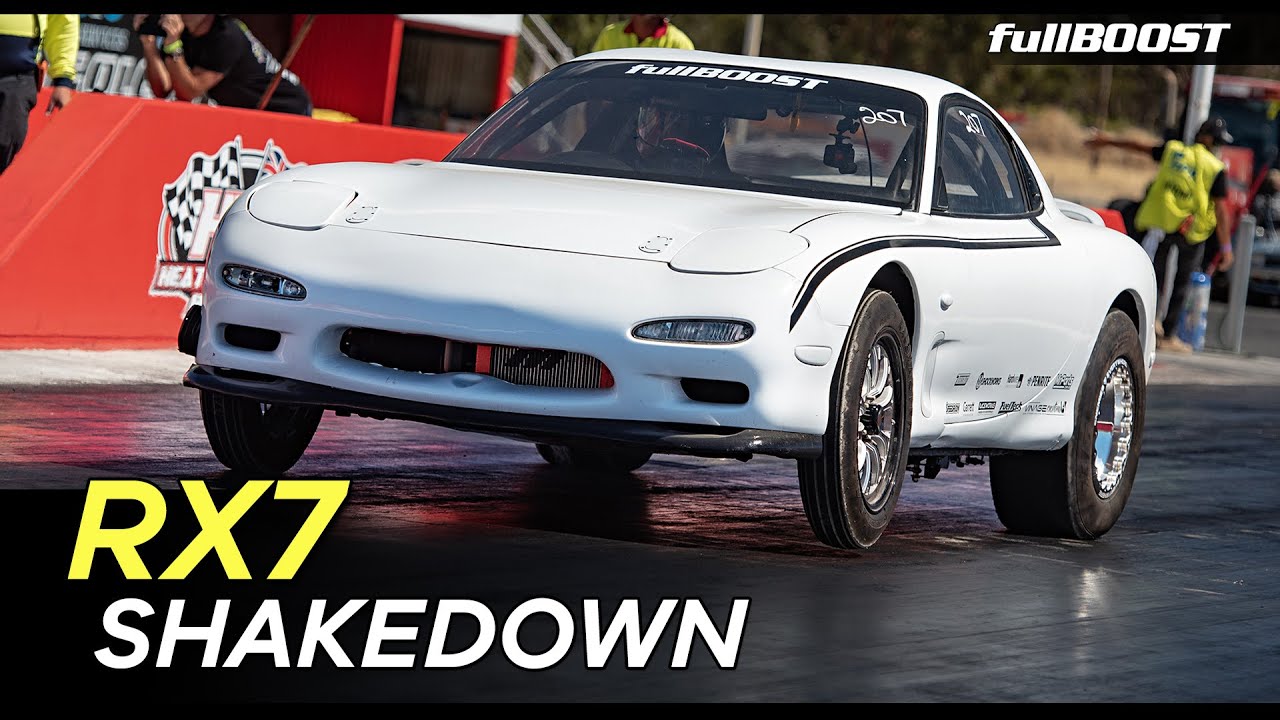 The RX7 hits the dragstrip - Mazda FD rotary build ep09  | fullBOOST