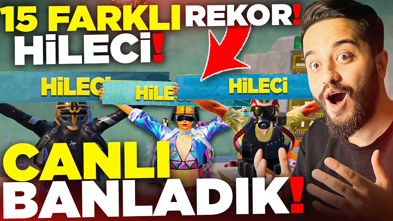 1 VİDEODA 15 FARKLI HİLECİYİ 10 YIL BANLADIK! NELER OLUYOR? PUBG Mobile