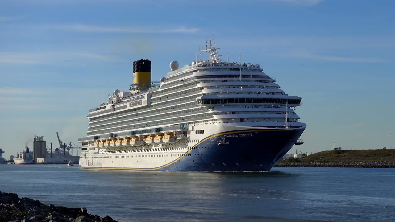 Cruise Ships Spin & Sail Away from Port Canaveral!