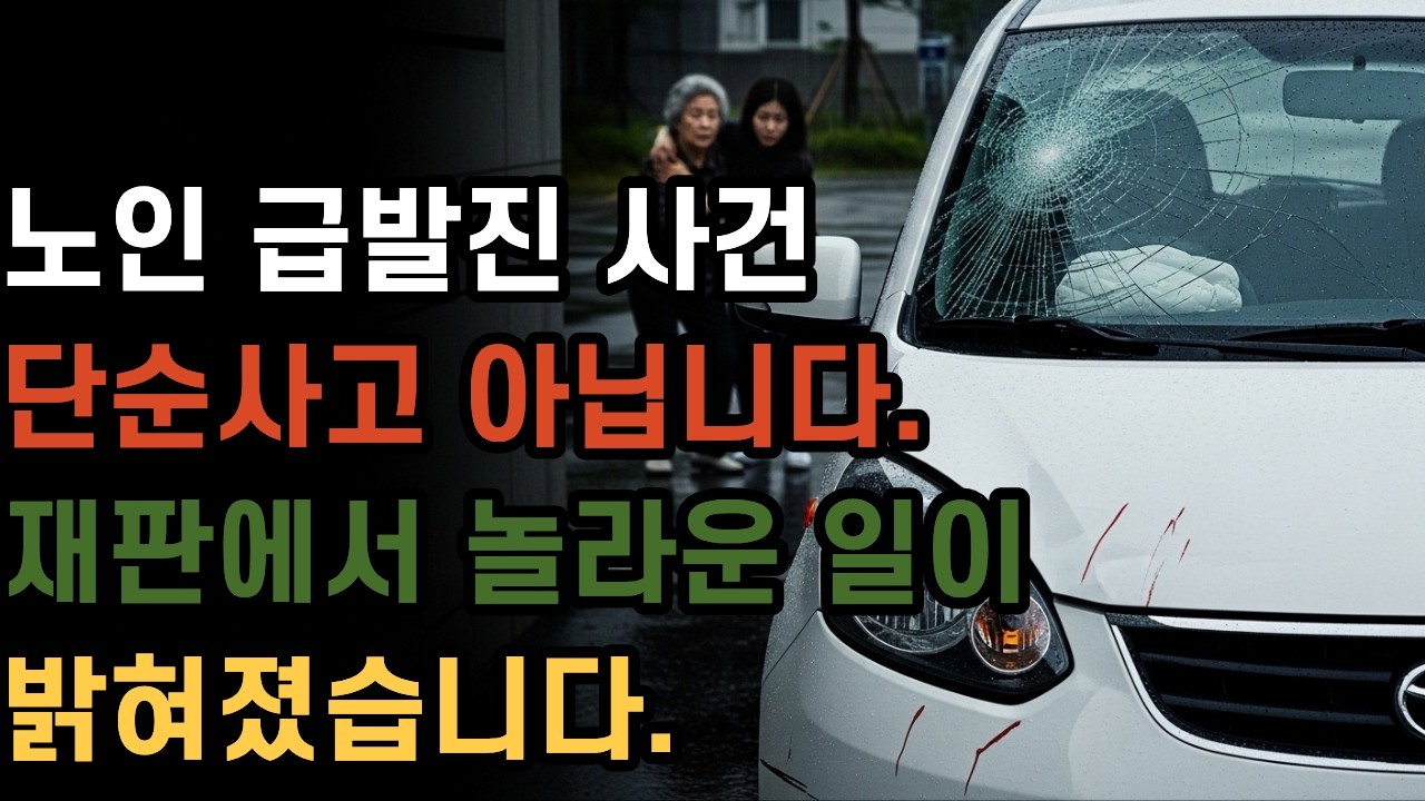노인 급발진 사건 단순 사고 아닙니다 재판에서 놀라운 일이 밝혀졌습니다