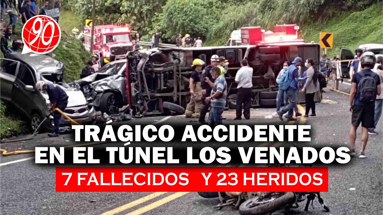 &iexcl;Impresionante! Accidente en el t&uacute;nel Los Venados, en La L&iacute;nea, deja 7 muertos y 33 heridos