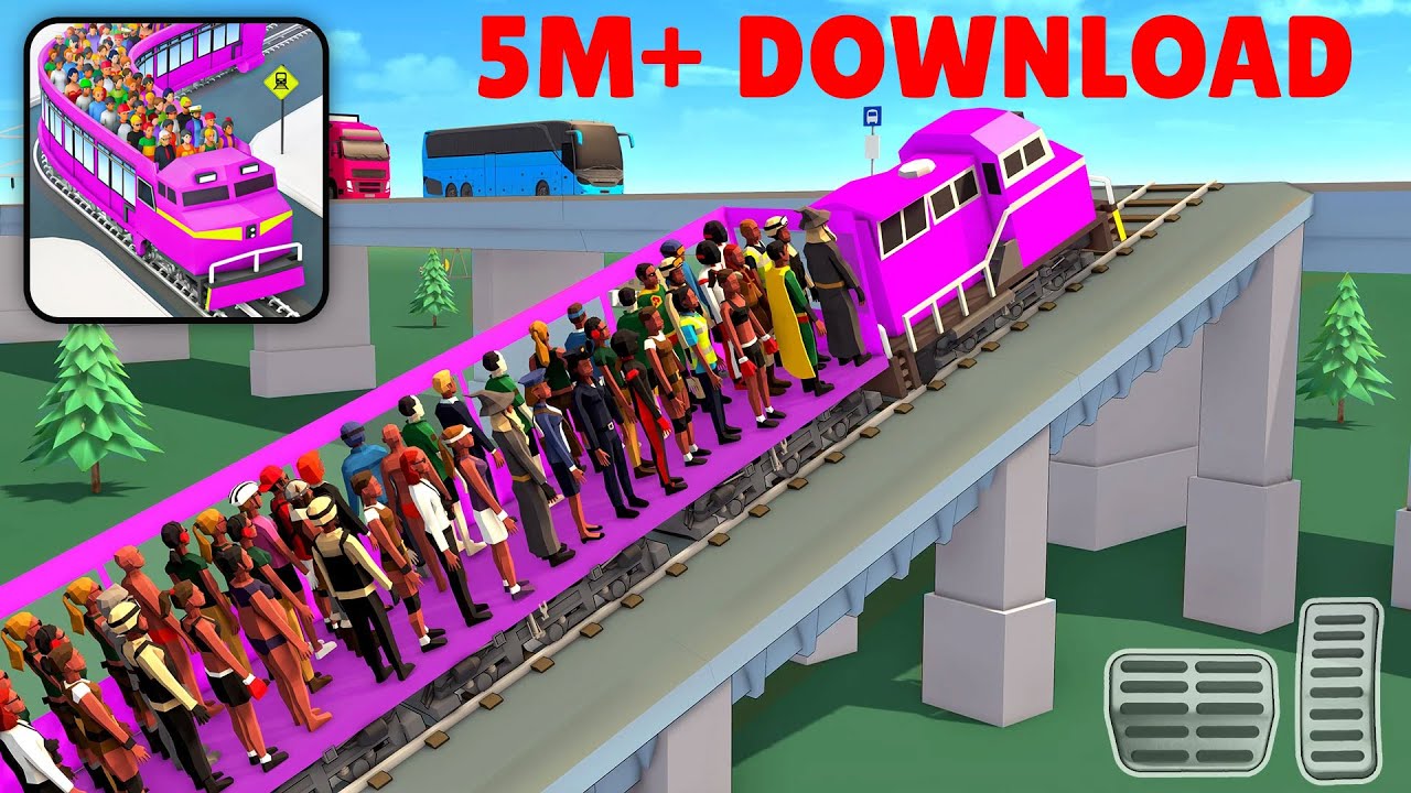 Passenger Express Train Game - #gameplay walkthrough #iphone16promax