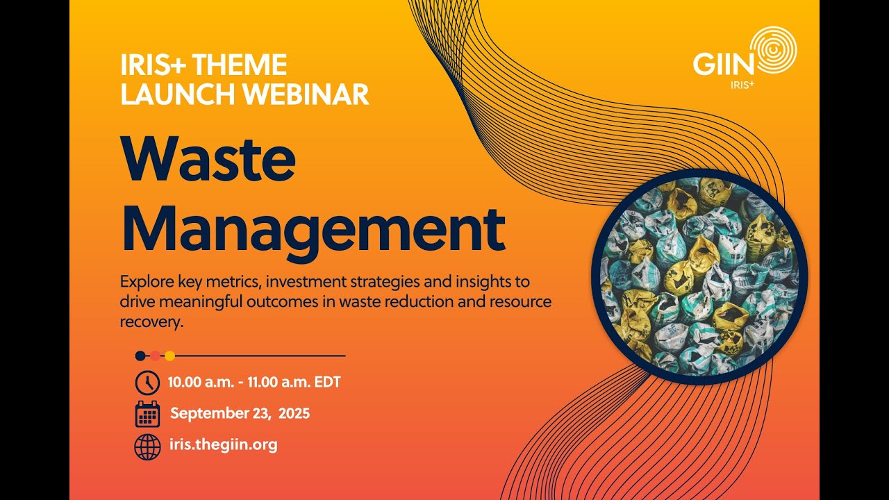 IRIS+ Waste Management Beta Launch Webinar