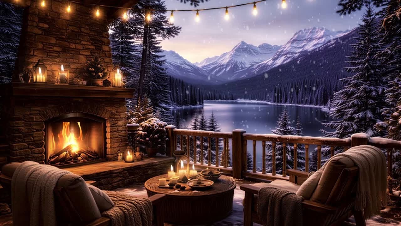 Relaxation with Stress Relief Fire Sounds |  Crackling Fireplace Live