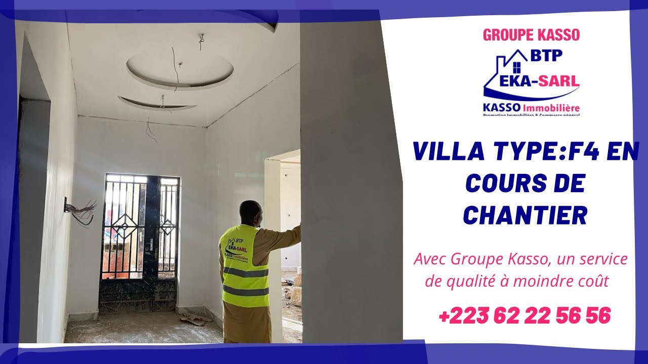 Villa type f4 en cours de chantier à Faraco#bamako #construction