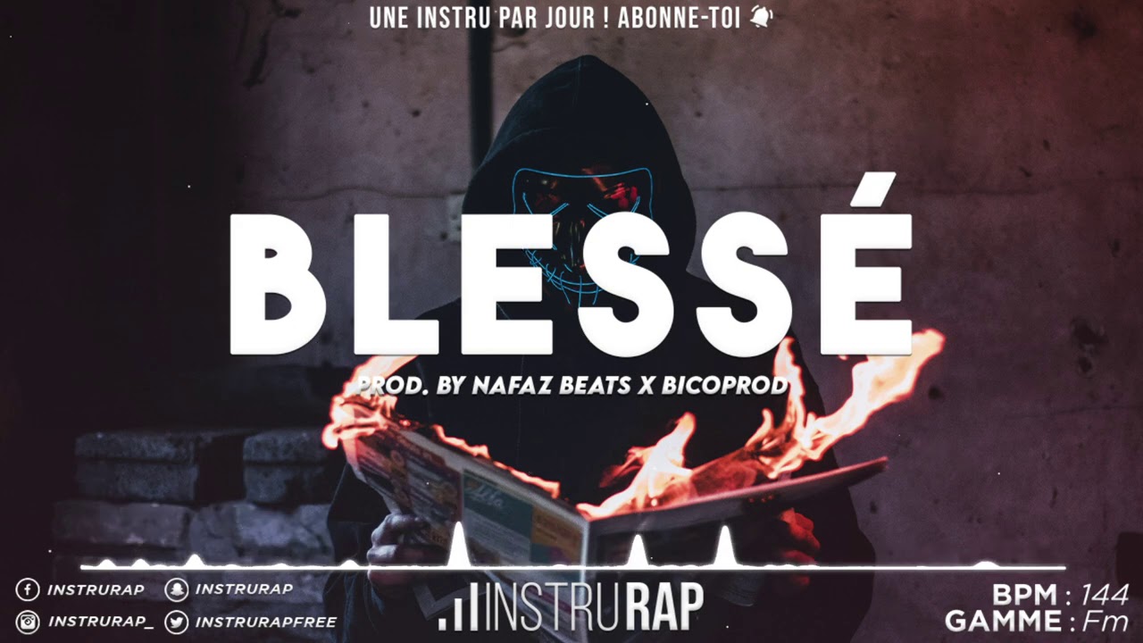 Instru Rap Trap Triste 2020 | Emotional/Piano Type Beat - BLESSÉ - Prod. By Nafaz Beats x BICOPROD
