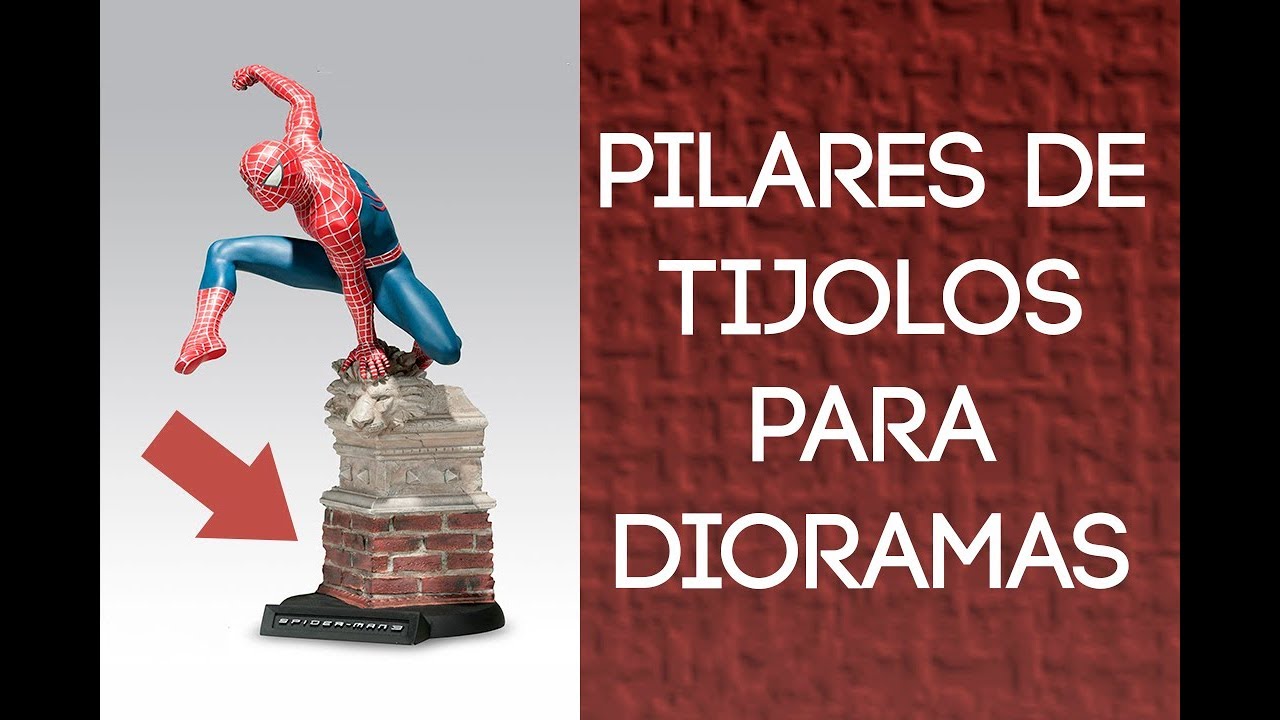 Como fazer dioramas: Aprenda a fazer pilares de tijolos para dioramas.