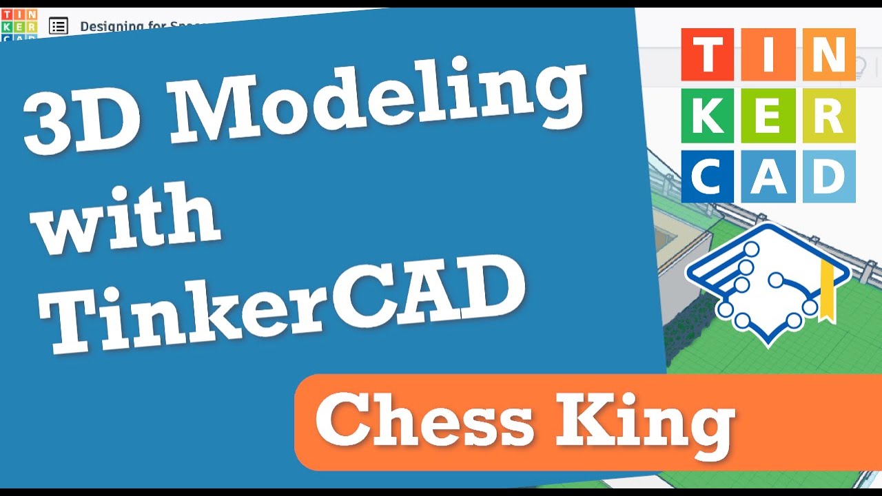 TinkerCAD 3D: Chess King