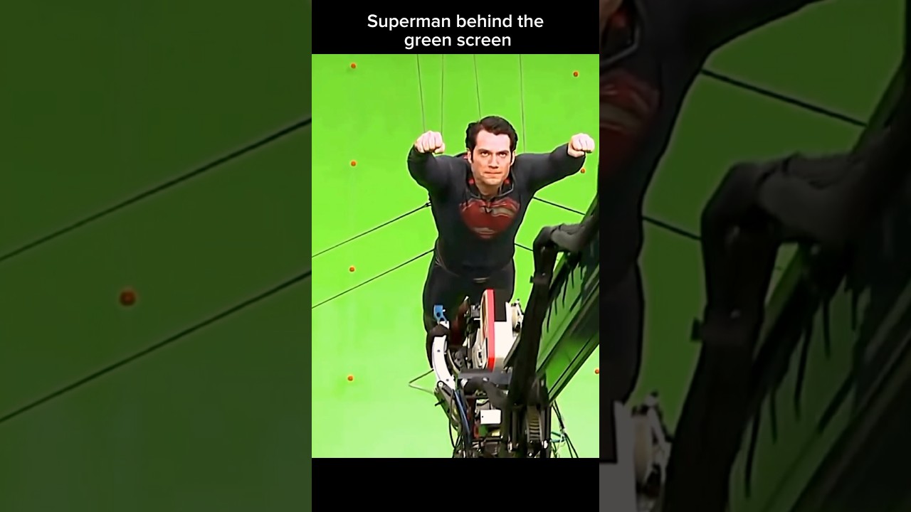 Superman behind the green screen #superman