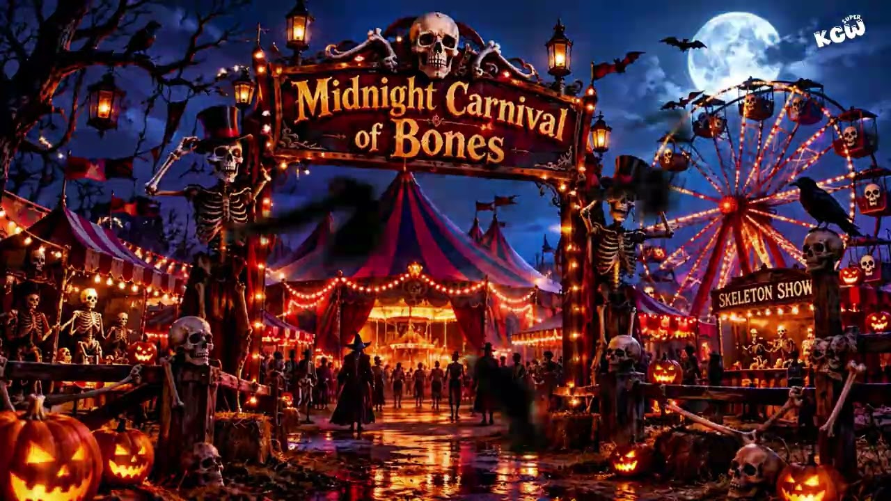 🎃Halloween Music 2026 - &ldquo;Midnight Carnival of Bones&rdquo; (Official Music) - Spooky Halloween Music
