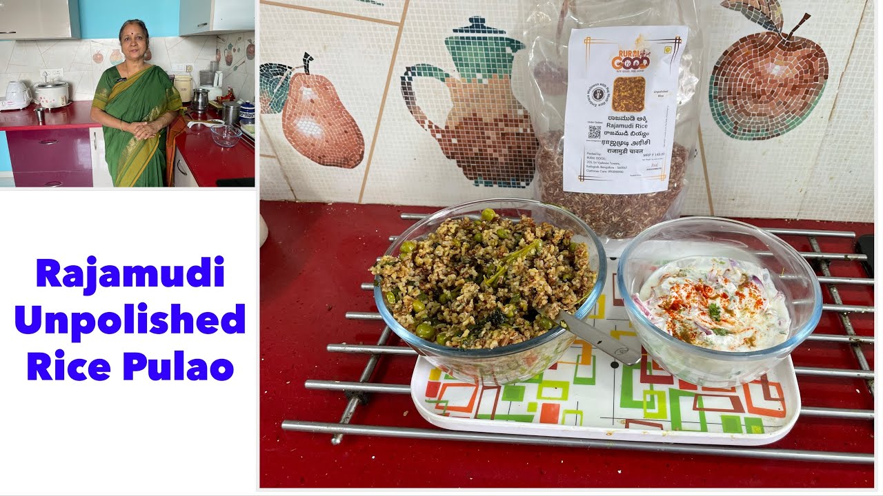 Healthy Rajmudi Unpolished Red Rice I  Gluten Free I One Dish MealI High Fibre ,MethiMatarPulaoI