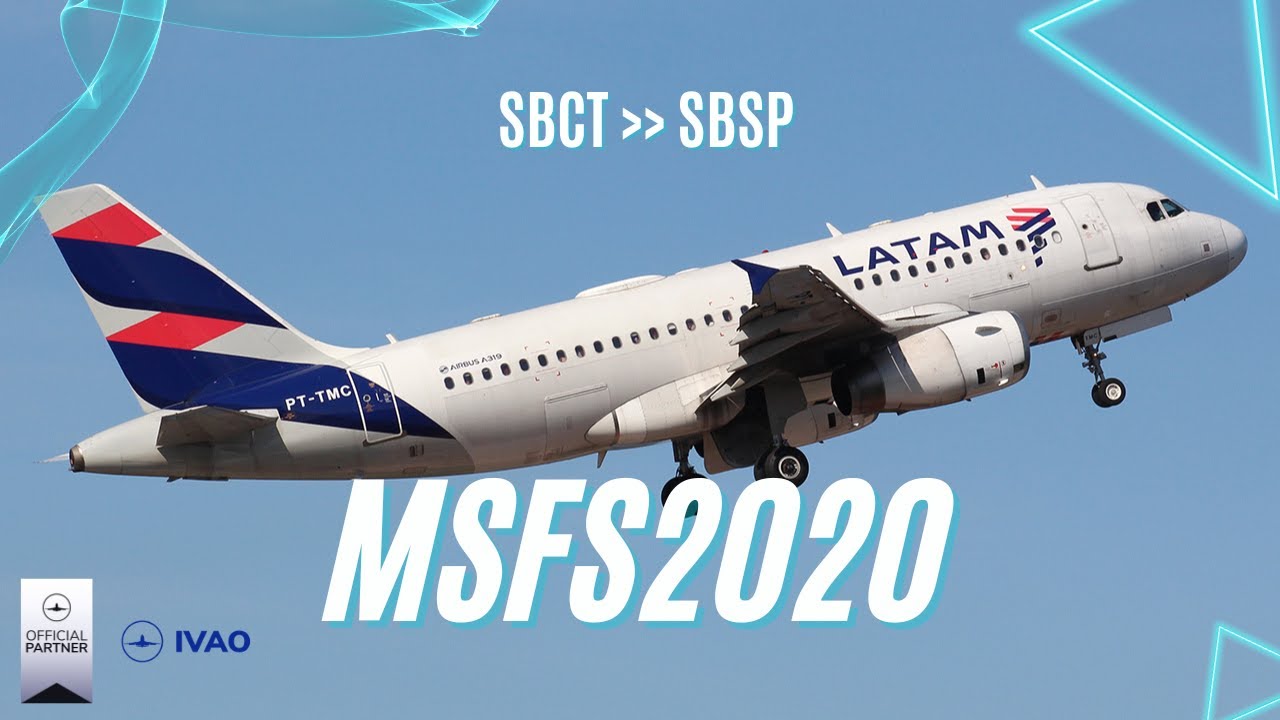 CURITIBA - CONGONHAS | AIRBUS A319 | LATAM | PT-TMC | IVAO| MSFS2020