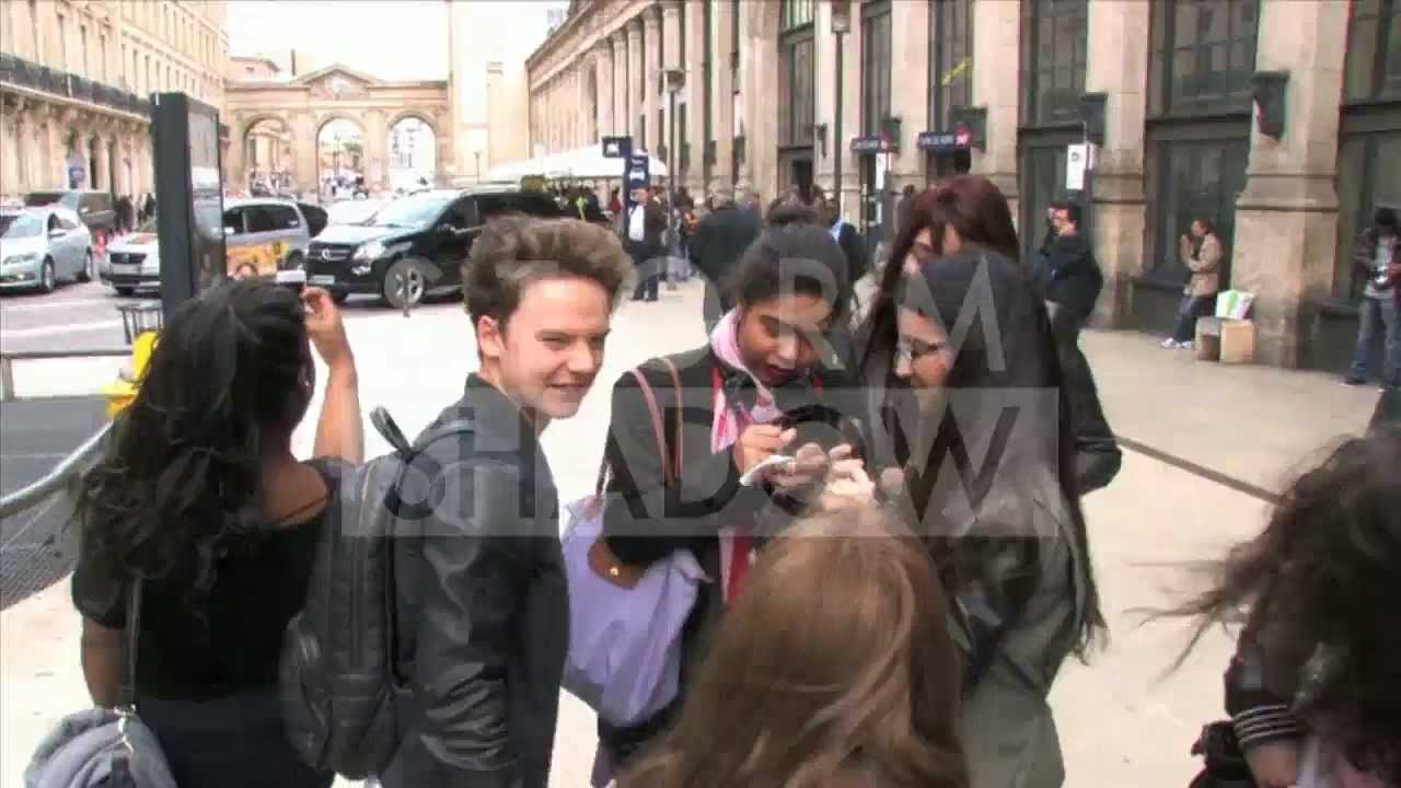 Conor Maynard arriving in Paris