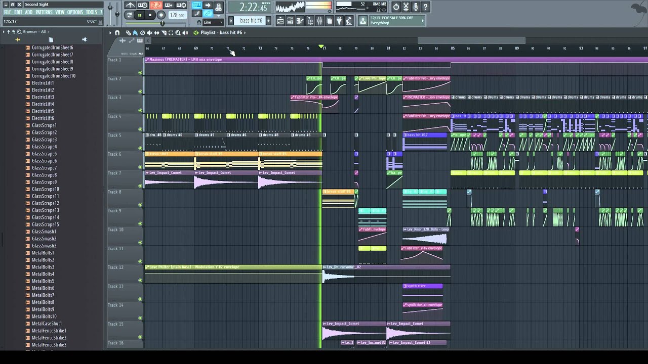 Teramite - Second Sight [Complextro] (FL Studio 12 Playthrough)