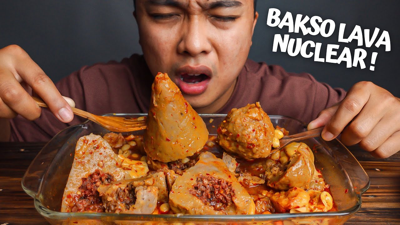 BAKSO GUNUNG MERAPI!! MUKBANG BAKSO PEDAS