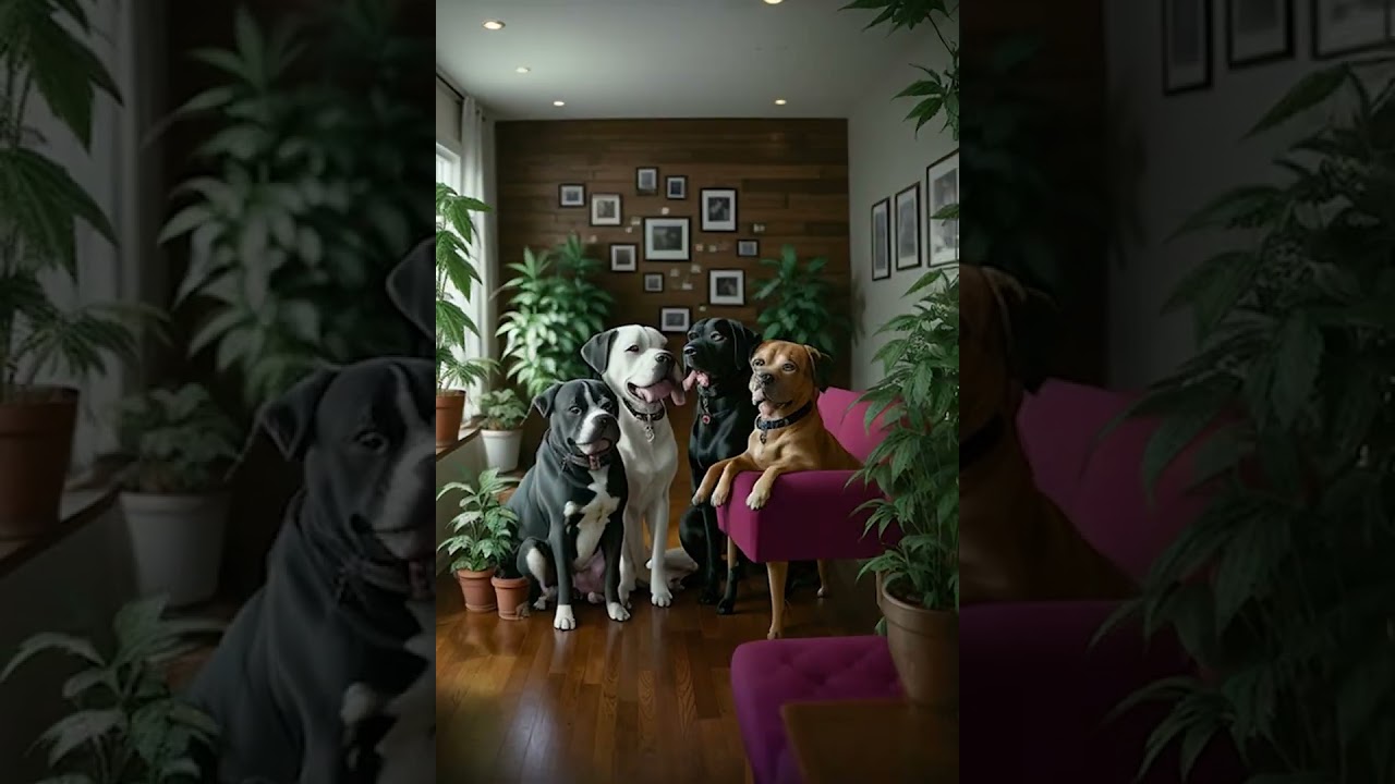 What if your Pitbull smoked weed?