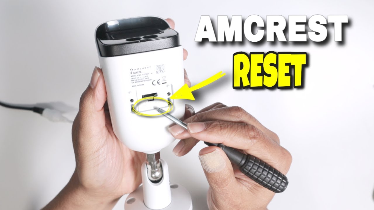 Как сбросить настройки камеры Amcrest до заводских (забыл пароль)