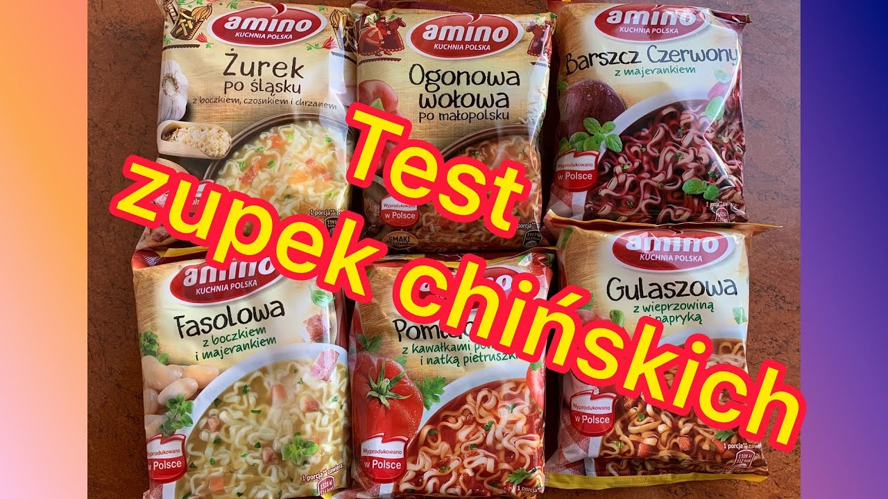 Testuje zupki chińskie Amino