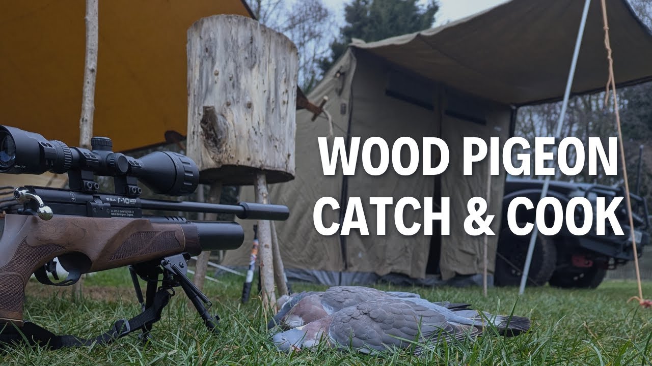 Catch & Cook Camp | Wood Pigeon & Pasta | VLOG