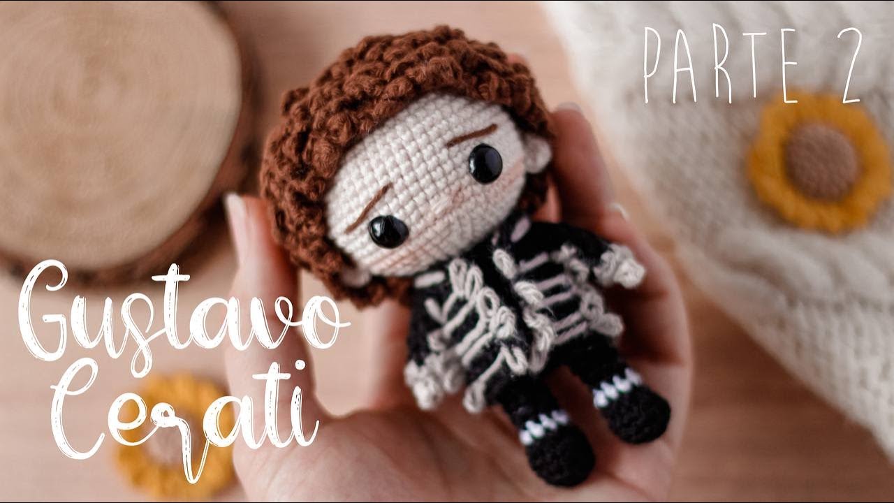 Gustavo Cerati Amigurumi a Crochet | Parte 2: cabeza, cabello y orejas.