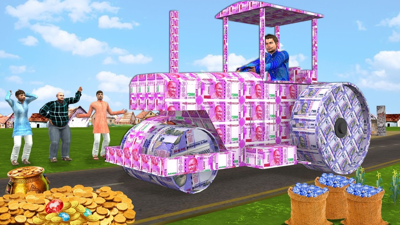 जादुई पैसा रोड रोलर Magical Money Road Roller New Hindi Comedy Video Must Watch