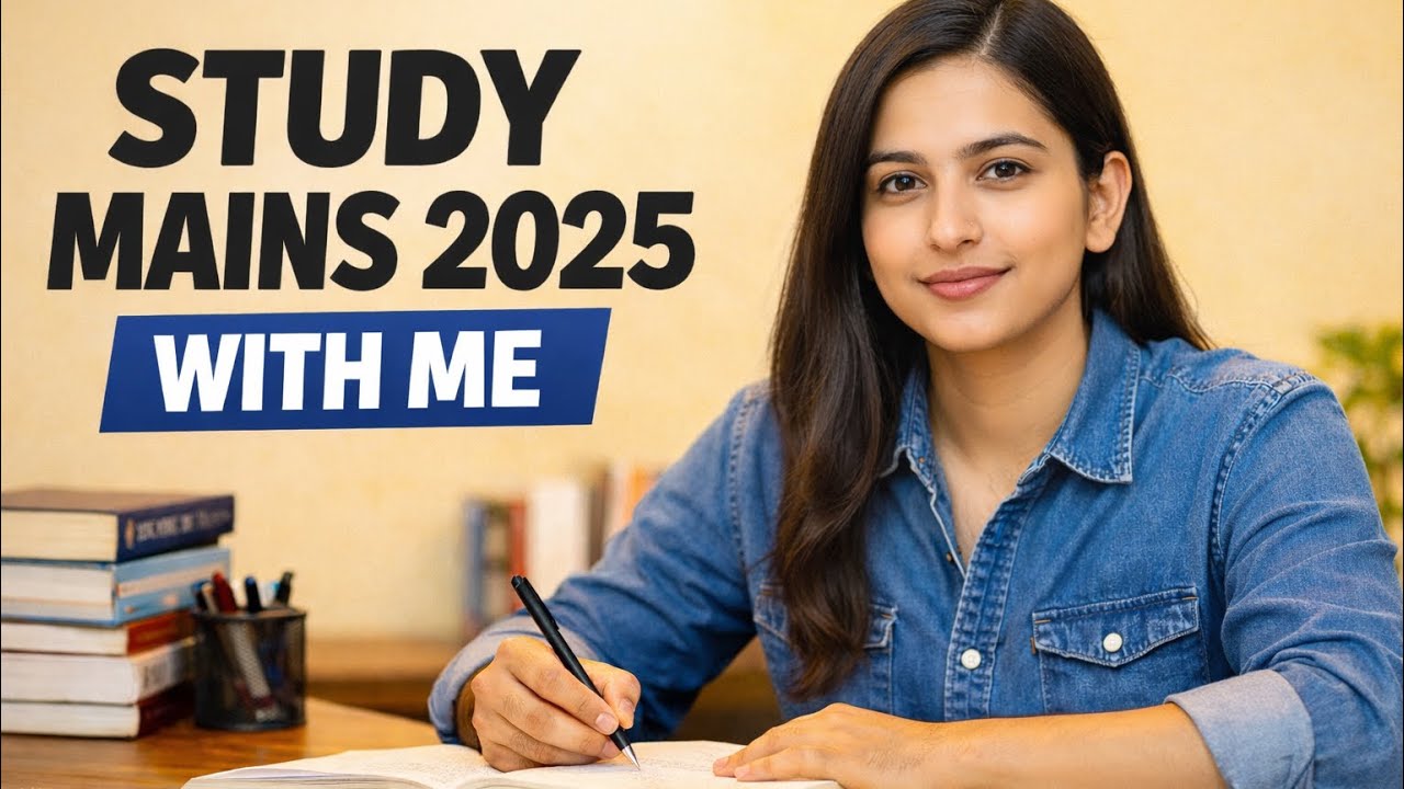 Study For Mains 2025 With Me@PCS with Ruchi 