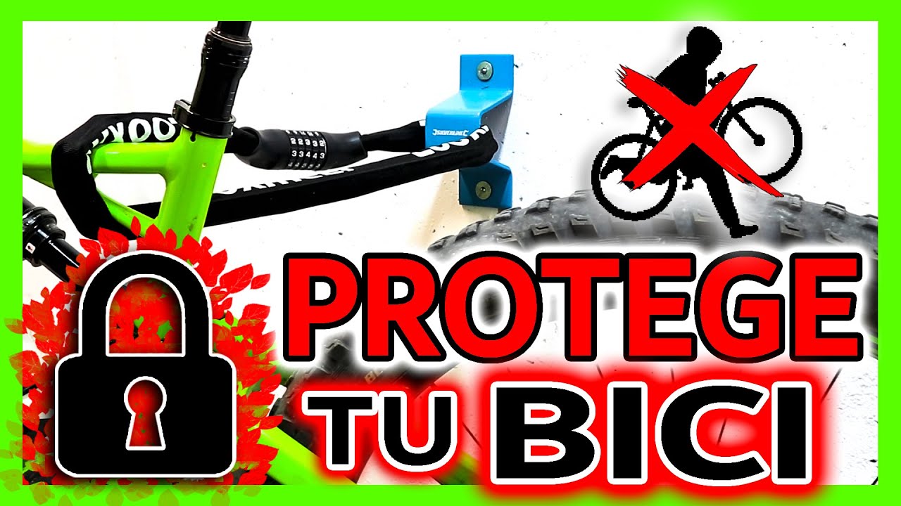 🔒 ANTIRROBO para la BICICLETA en el GARAJE 🔗 Cómo EVITAR que te ROBEN la BICI ⛔