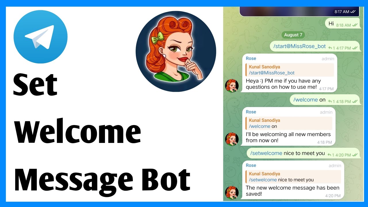 Telegram Group Me Welcome Message Kaise Set Kare | Telegram Welcome Message Bot
