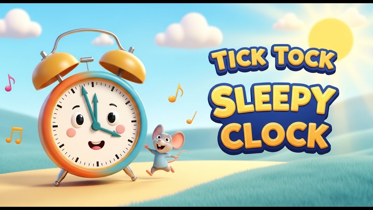 Tick Tock Sleepy Clock 🕰️ | Fun Morning & Bedtime Song for Kids | Aniblaze Toons