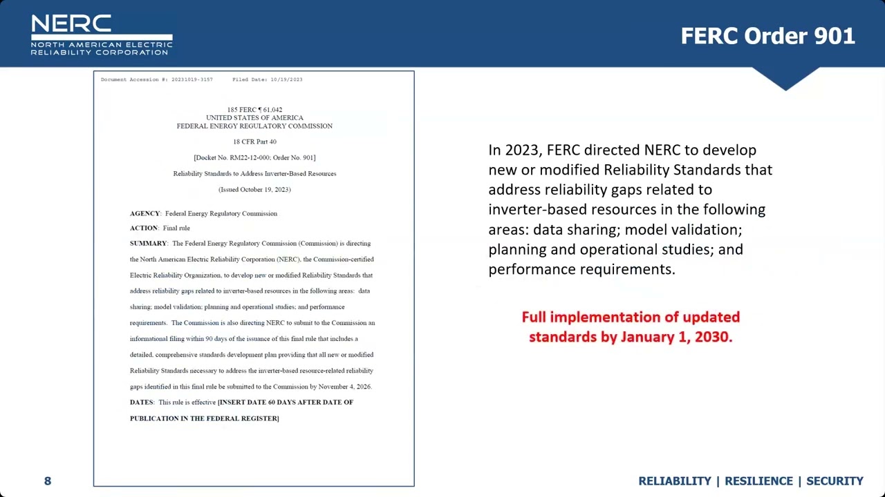 NERC Order No. 909 Virtual Workshop