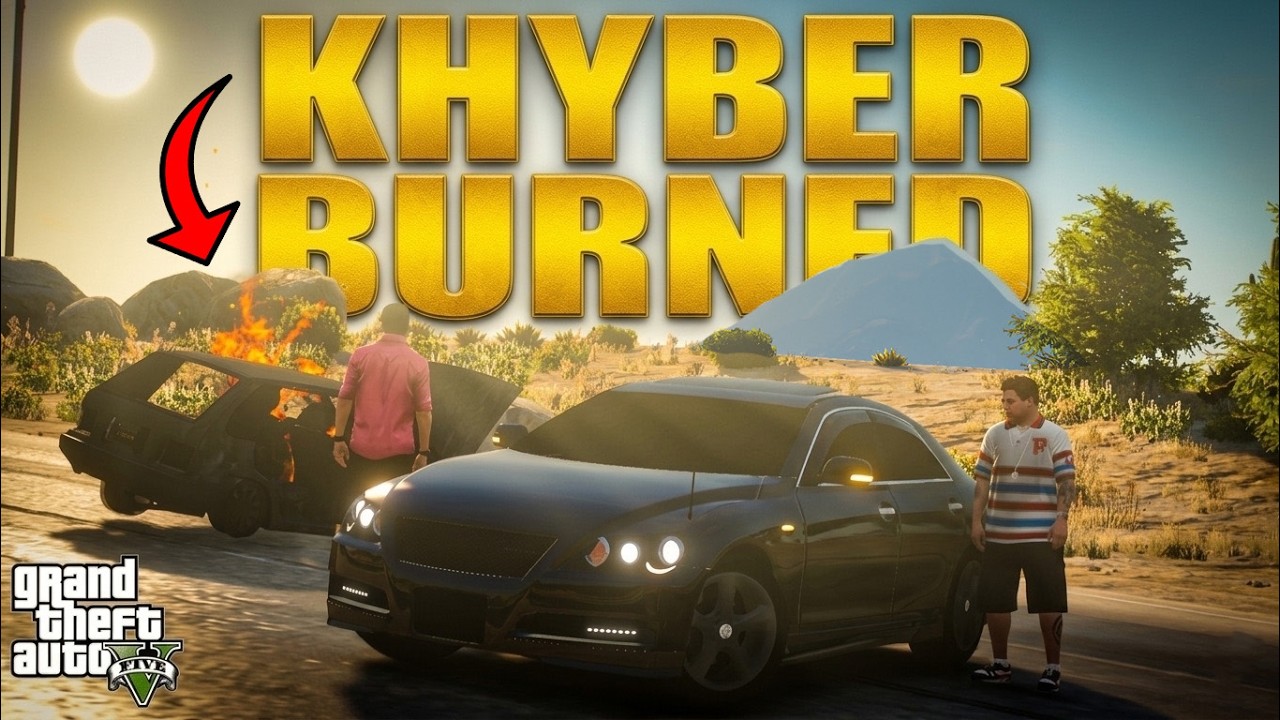 Suzuki Hyber Хассана сгорела | При участии Toyota Mark X | Геймплей GTA 5