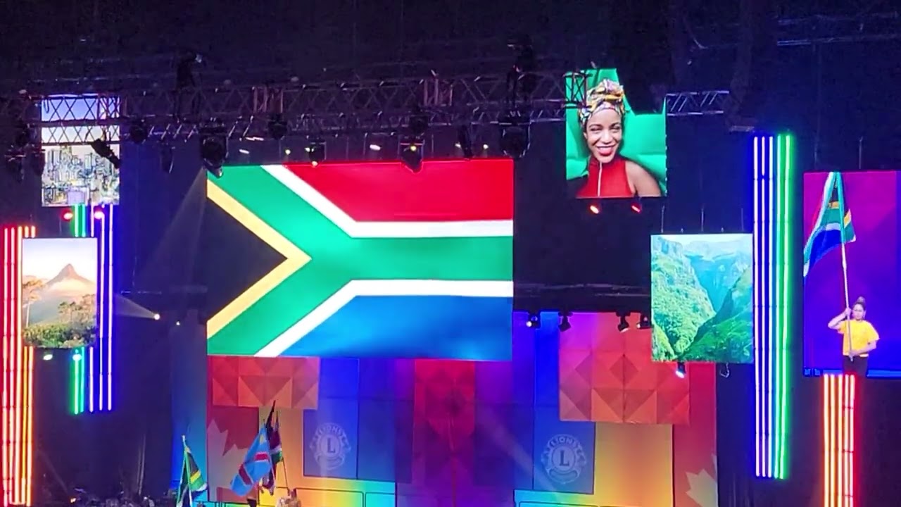 193 Nations' flags were proudly shown & honored at International Lions Club Covention - June 27 2022