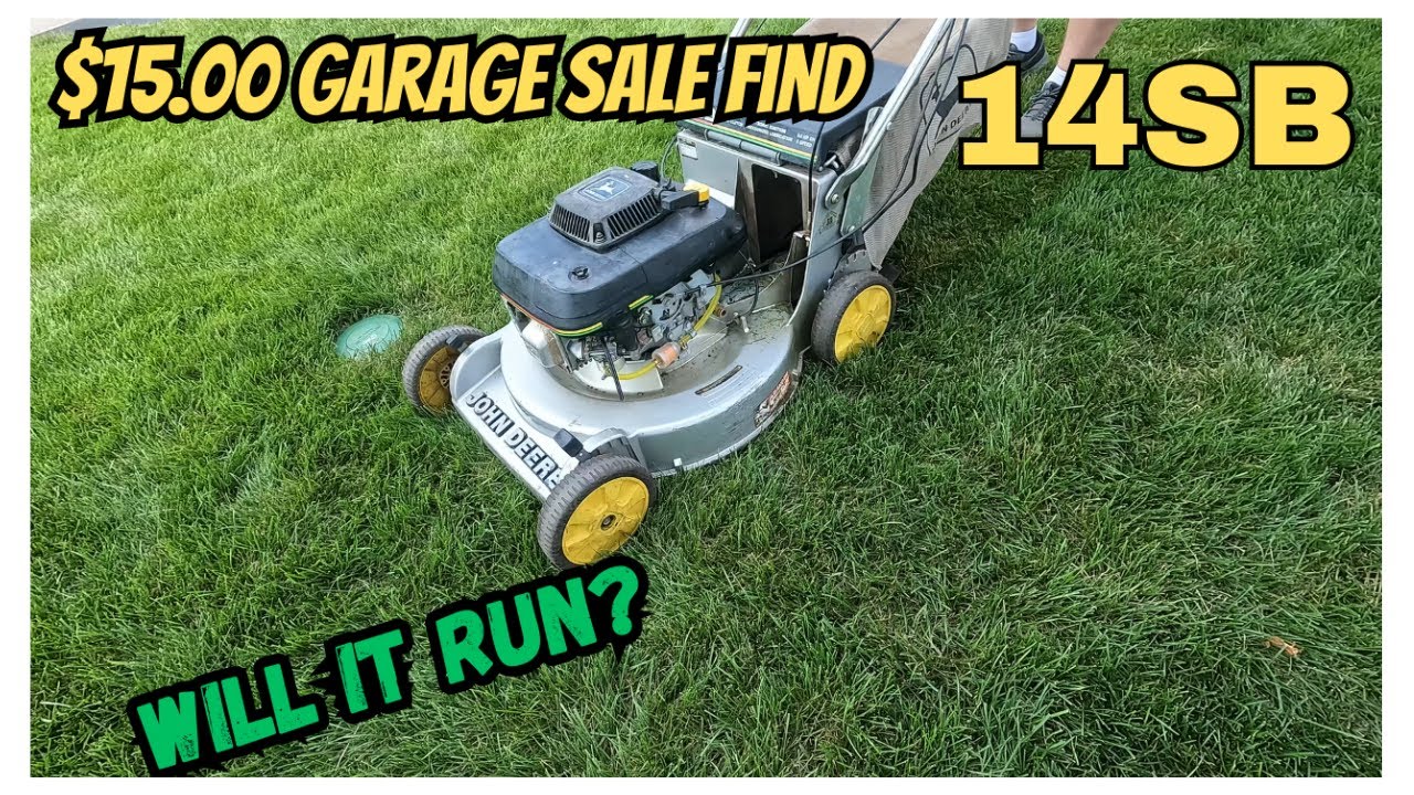 John Deere 14SB Lawnmower.  Will It Run & BBC Bearing Fix 