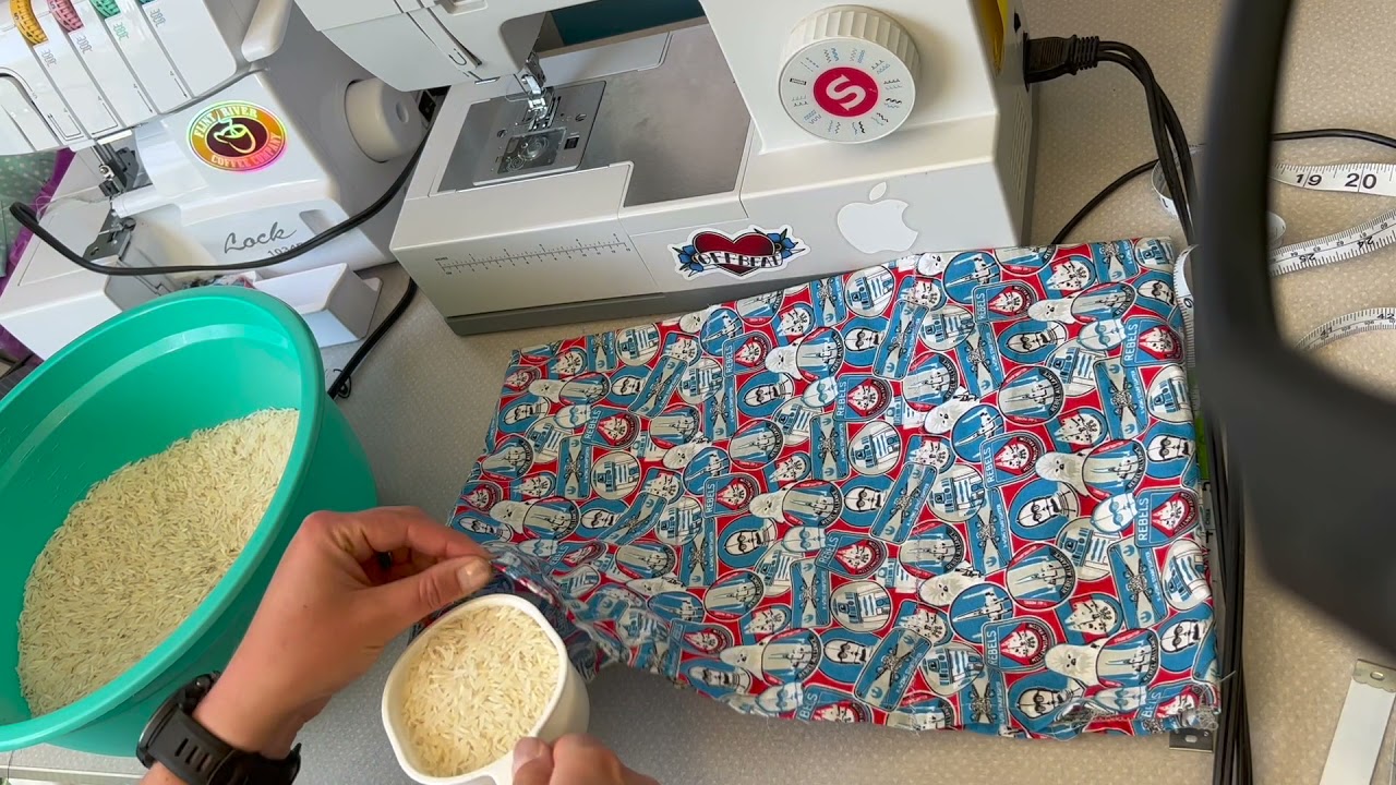 Microwavable Rice Heating Pad Sewing Tutorial