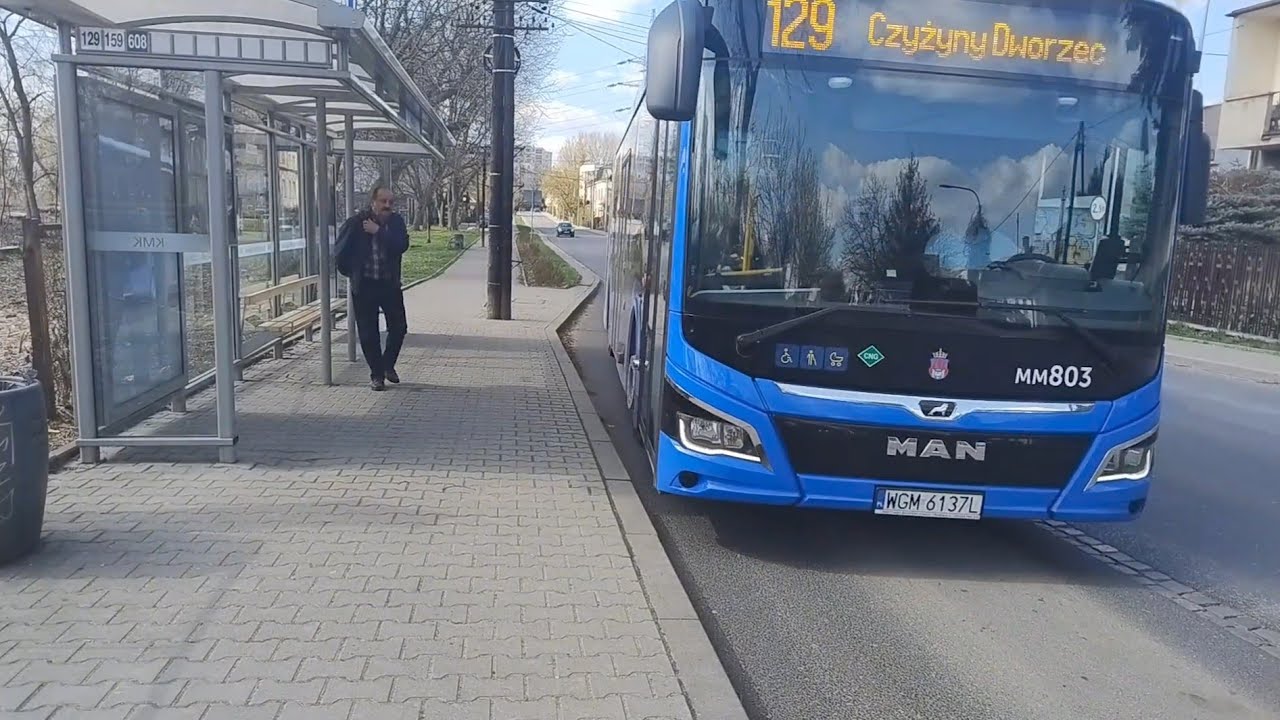 Autobusy Kraków | Wszystkie przystanki Linia 129 | 25.03, 2, 4, 8, 11.04.2025