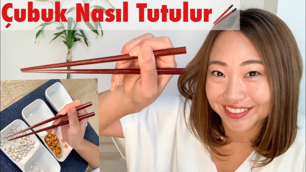 &Ccedil;ubuk nasıl tutulur. Chopstick kullanmak i&ccedil;in ipu&ccedil;ları.